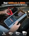 WOLFBOX 3000A Portable Car Jump Starter with 160 PSI Digital Air Compressor