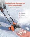 VEVOR 17-Inch 12-Amp Corded Electric Snow Shovel with Adjustable Chute
