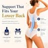 Fledano Ergonomic Memory Foam Lumbar Support Pillow with Cooling Cover