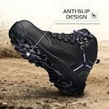 MENYBAN Waterproof Wide Toe Box Trail Hiking Boot for High-Mileage Trips