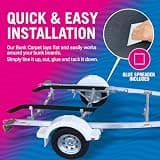 Better Boat 1/4-Inch Extra Thick Marine Grade Bunk Carpet, Two 12 in x 13 ft Rolls
