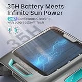 AIPER EcoSurfer S2 Solar Powered Pool Surface Skimmer Robot with Tablet Dispenser