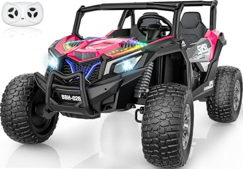 AceCruisers XXXL 4WD 24V Ride-On Car with 220lb Capacity and 15-Inch EVA Tires