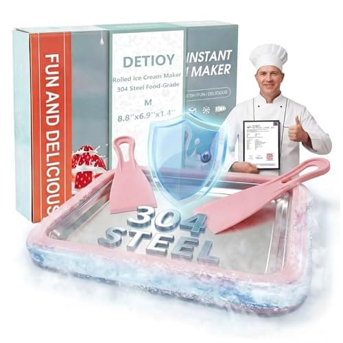 2026 Upgraded High-Freezing SUS304 Stainless Steel Ice Cream Roller Kit