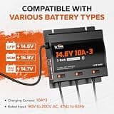 LiTime 30A 3-Bank Smart Marine Battery Charger with Low Voltage Recovery