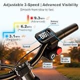 YunTopKids 14-Inch Electric Balance Bike with Kick-Start and LCD Display