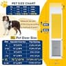 Eillion XLarge Swing-Open Dog Door Insert for Drafty Sliding Glass Doors