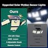 Omibee 4500LM 4-Head Adjustable Solar Security Wall Light with Remote