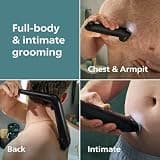 Philips Norelco Body Groomer 7000 Series BG7480/50 Wet & Dry Shaver Kit