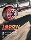 Misodo High-Performance Off-Road Seated Scooter, 1600W Motor, 45-Mile Range