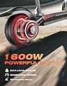Misodo High-Performance Off-Road Seated Scooter, 1600W Motor, 45-Mile Range