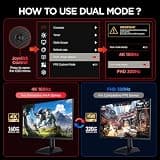KOORUI G2741L 27-Inch 4K Fast IPS Dual-Mode High Refresh Rate PC Gaming Monitor
