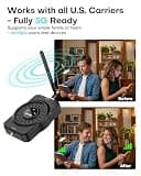 ZORIDA 72dB High Gain 5G & 4G LTE Cell Phone Signal Booster with App Monitoring