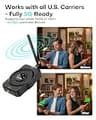 ZORIDA 72dB High Gain 5G & 4G LTE Cell Phone Signal Booster with App Monitoring