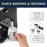 De'Longhi Stilosa EC260BK 15-Bar Manual Espresso Maker with Steam Wand for Small Spaces