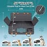 Chumajor Detachable Hard Bottom Waterproof Back Seat Extender for Dogs up to 400lbs