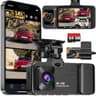 WECOOL 4K UHD 3-Channel Dash Camera with 470° Field of View and 64GB