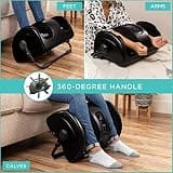 Best Choice Products Heated Shiatsu Foot Massager with 360-Degree Handle