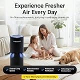 LabCharge Small Filterless Plug-In Ionic Air Purifier for Home and Bedroom 5-Pack