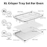 Extra Large 18.8 x 12.8-Inch Stainless Steel Oven Air Fryer Basket and Tray Set