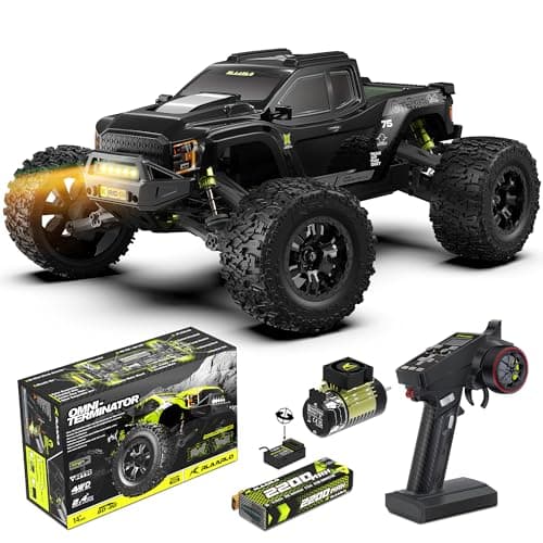 RIAARIO 1/10 Scale Brushless RC Monster Truck with 50+ MPH High Speed Capability