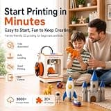 Entina Tina2C Compact Wi-Fi 3D Printer for Kids & Beginners with Smart App