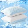 EASELAND Firm Queen Size Adjustable Shredded Memory Foam Pillows Set of 2