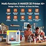 AOSEED X-Maker AI+ Smart 3D Printer with 8 PLA Filaments for Education