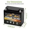 Weize YTX20L-BS Sealed AGM Maintenance-Free High Performance 12V Battery