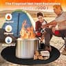 RYMTOX Large 42-Inch Double-Sided Fire Pit Mat and Heavy-Duty Deck Protector