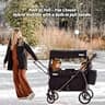 Keenz Viva Compact 4-Passenger Stroller Wagon with Breathable Mesh Side Panels