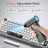 Cordless Electric Air Duster 130,000 RPM Brushless Motor with LED Light
