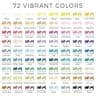 Artecho Dual-Tone Acrylic Paint Markers 72 Colors