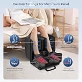 Comfier 2-in-1 Heated Shiatsu Foot and Calf Massager with Air Compression