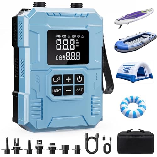 S8 Cordless Electric SUP Pump with Brushless Motor, 16000mAh Battery, 22 PSI