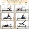 Goplus Foldable Pilates Reformer Machine with Dual Spring Resistance System