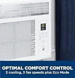 GE 5,000 BTU Electronic Window Air Conditioner for Small Rooms with Remote