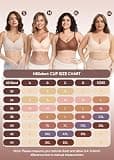 HBselect Women's Wireless Comfort Jelly Bra 3-Pack with Removable Padding