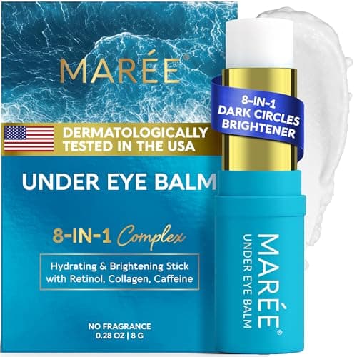 MAREE Hydrating Under Eye Balm Stick with Retinol, Caffeine, and Collagen