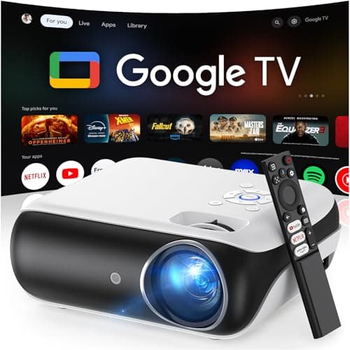 HAPPRUN Official Licensed Google TV 4K UHD Smart Projector
