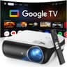 HAPPRUN Official Licensed Google TV 4K UHD Smart Projector