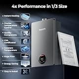 FOGATTI Indoor Natural Gas Tankless Water Heater 7.5 GPM 170,000 BTU