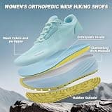 OrthoComfoot Women's Orthopedic Wide Toe Box Tennis and Walking Shoe