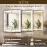 TETOTE 42" x 36" Ultra-Bright 9500 Lux Commercial LED Lighted Bathroom Mirror