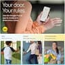 Yale Matte Black Keyed Deadbolt Smart Lock with Google Matter Hub Compatibility