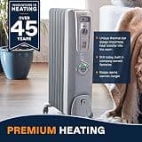 De'Longhi EW7707CM ComfortTemp 1500W Manual Oil-Filled Radiator Heater