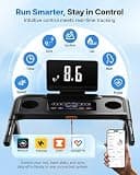 MERACH Double Deck Foldable Treadmill with App Integration and 2.5 HP Motor
