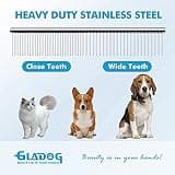 GLADOG 5-in-1 Professional Dog Grooming Scissors Set with Safety Round Tips