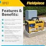Fieldpiece VP67 6 CFM 1/2 HP Portable A2L Compatible HVAC Vacuum Pump