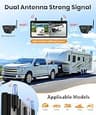 AUTO-VOX Solar Magnetic Wireless RV Backup Camera with 7.2" Split DVR Monitor